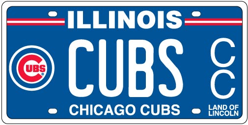 Chicago Cubs License Plates
