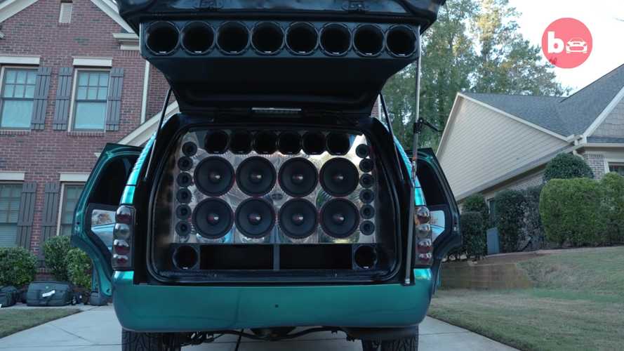 Chevy Tahoe With 62 Speakers