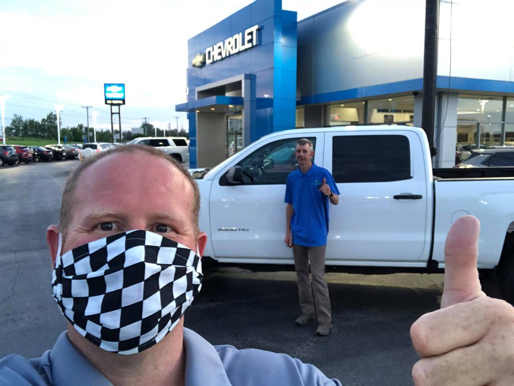 Rick Jacobsen delivers a GM Certified Silverado at Ron Westphal Chevrolet
