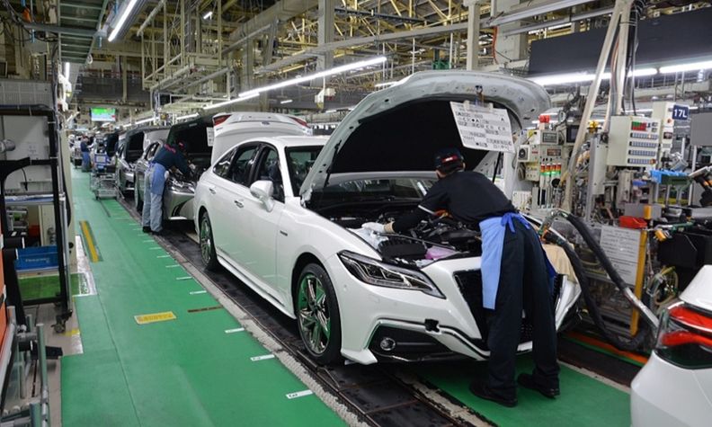 Toyota Motomachi plant vehicle inventory shortages