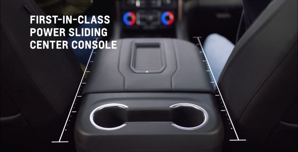 picture of a power sliding center console